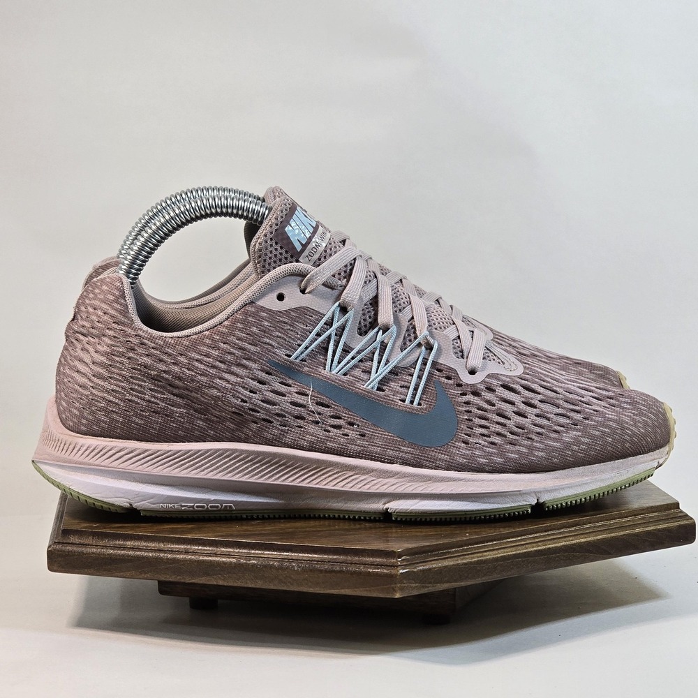Nike Zoom Winflo 5 Shoes Womens Size 7.5 Purple Gray Cushlon Running AA7414-602